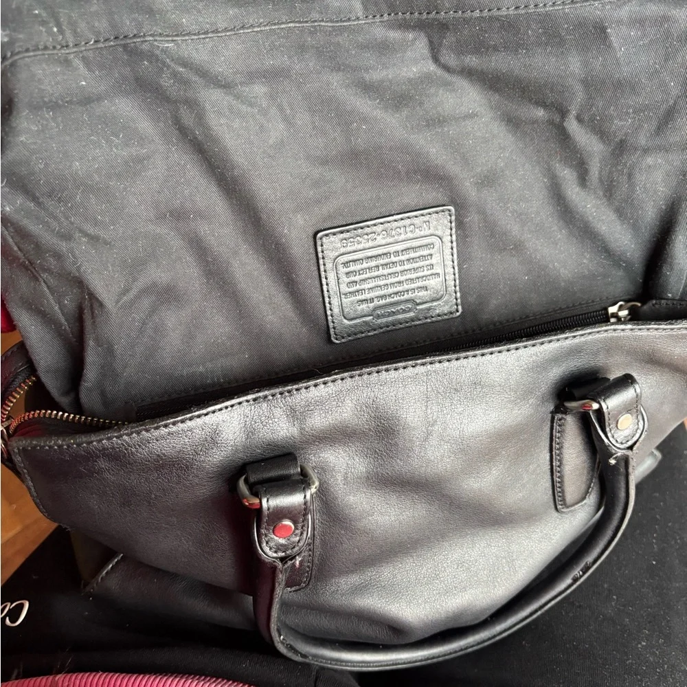 Coach Legacy C1376-25359 Black Leather Chelsea Turn Lock Carryall Satchel EUC - Picture 11 of 13